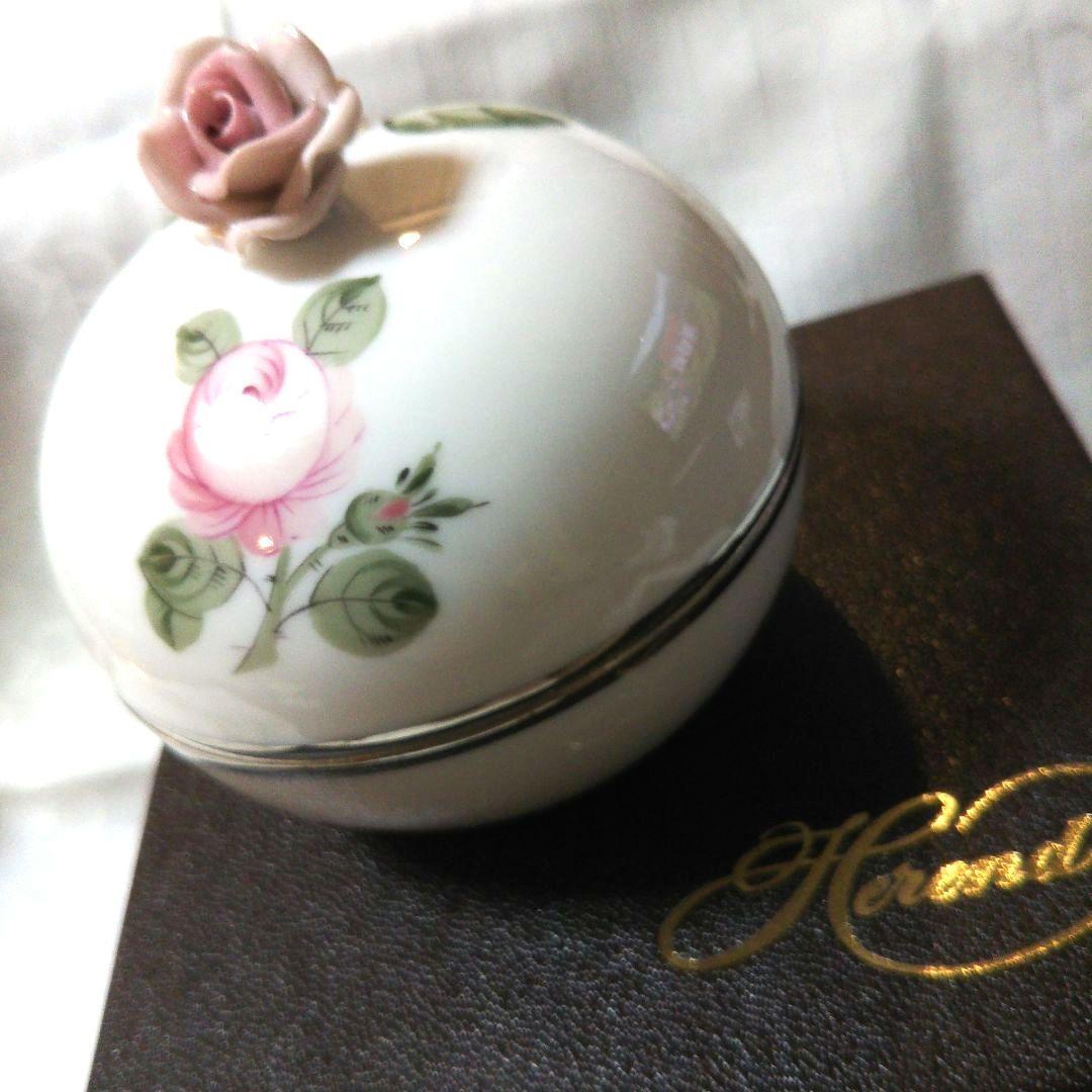 Herend ヘレンド バラの小物入れ ◇ヴィエナローズ◇ボンボニエール