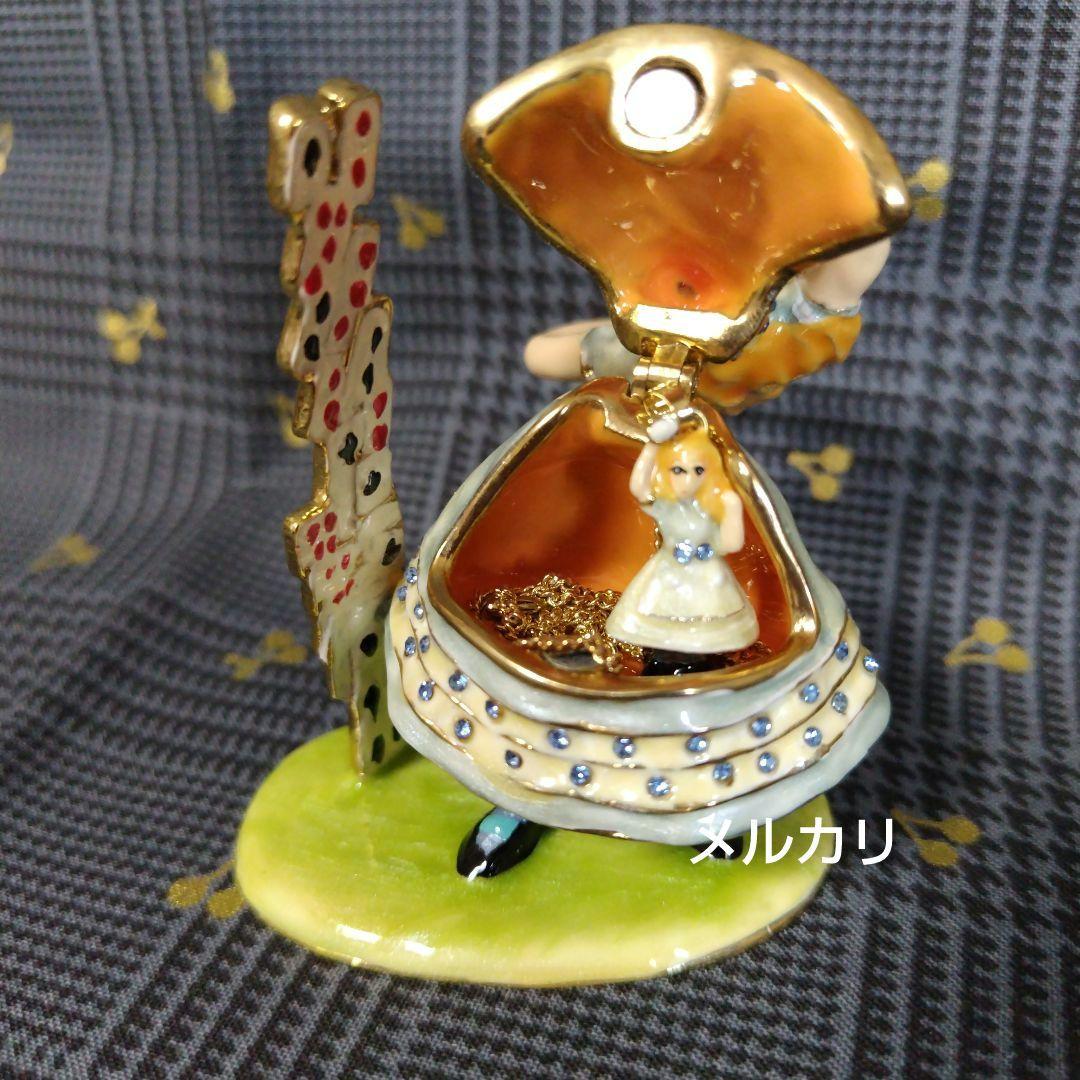 [未使用品] 不思議の国のアリス✥エナメルボックス✥ペンダント付き✥英国製
