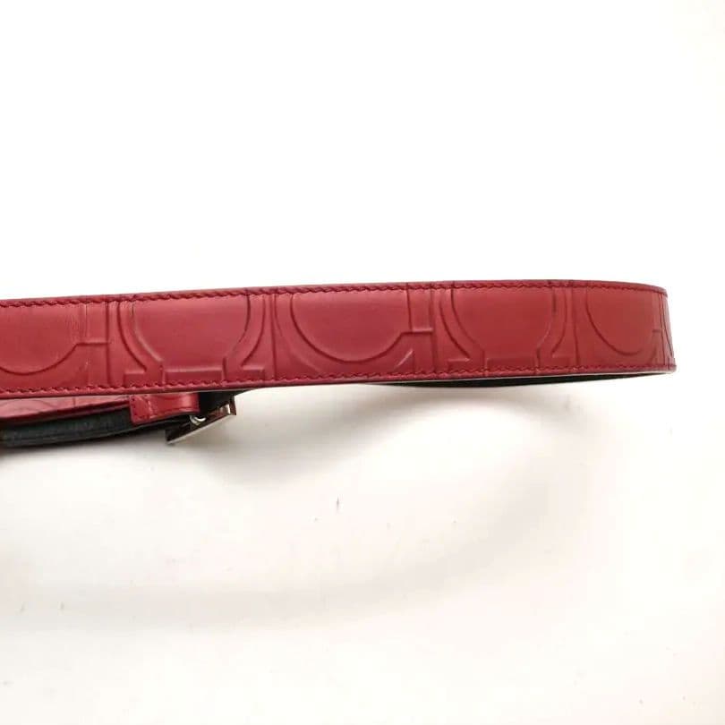 美品 フェラガモ ベルト 69±2.5cm 幅2.5 総柄 イタリア製 921