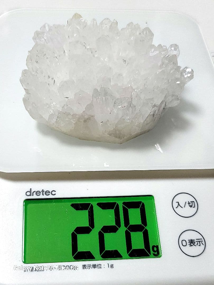 天然石　菊花水晶クラスター
