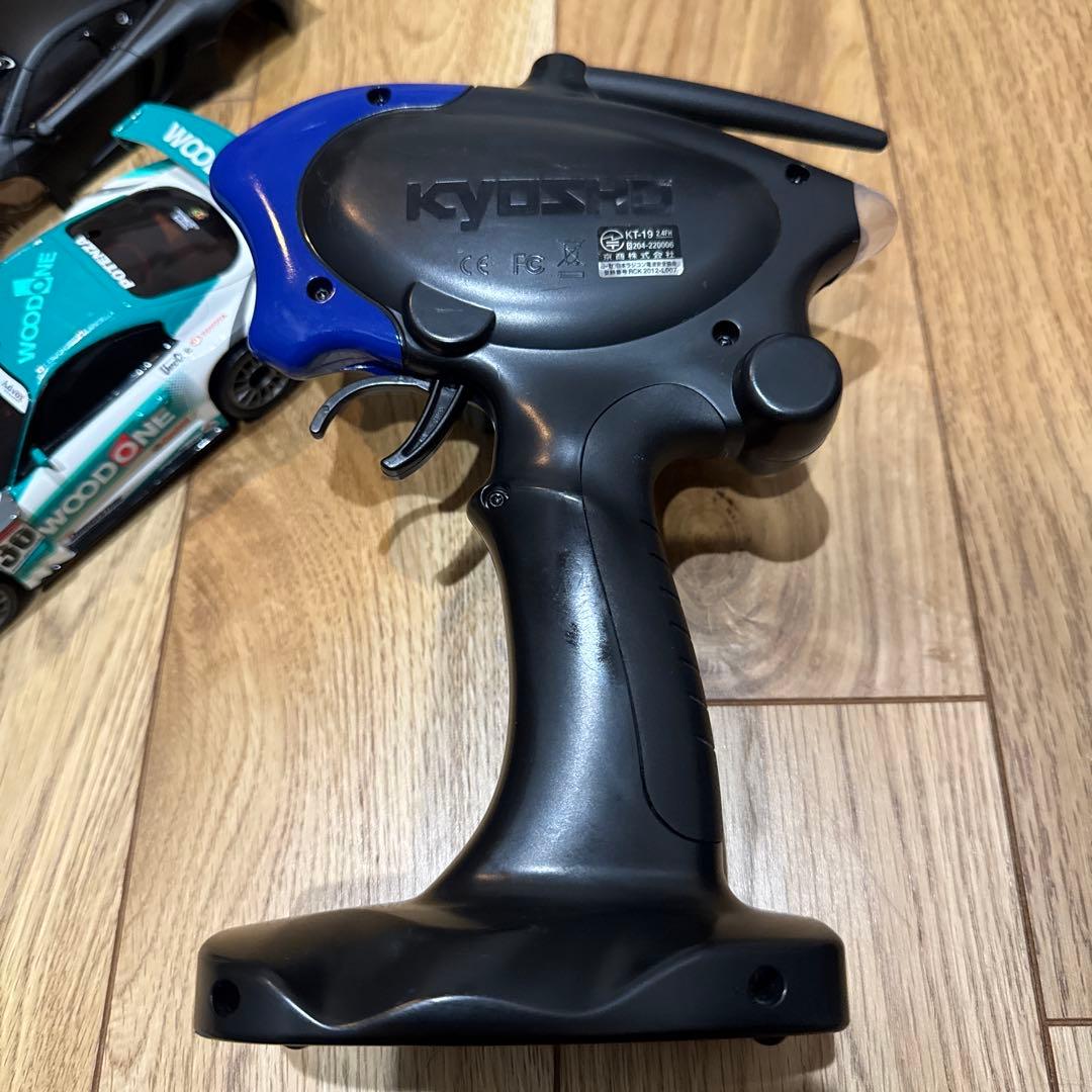 動作確認済　京商ミニッツレーサー カストロール スープラ ウッドワン　プロポ付