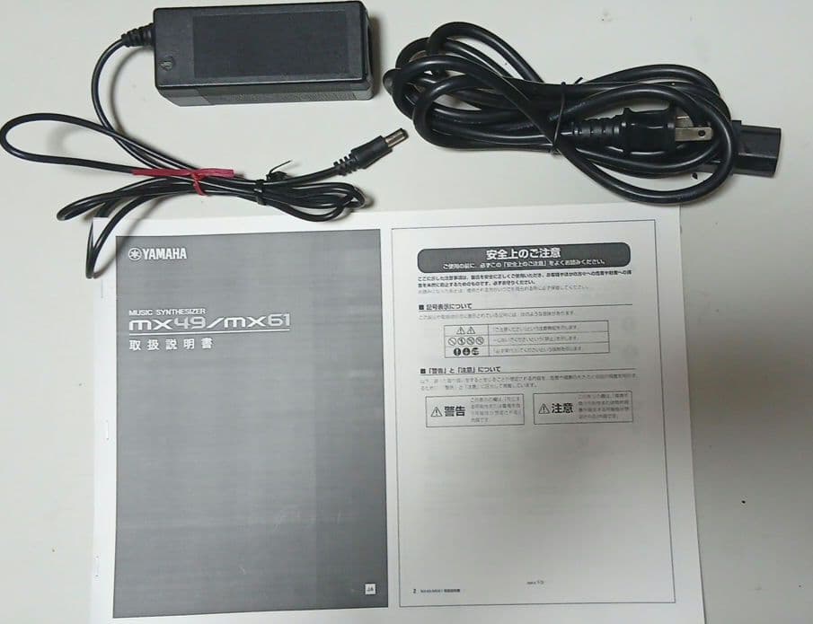 値下げ！　動作確認　YAMAHA mx49 シンセサイザー　アダプター付き