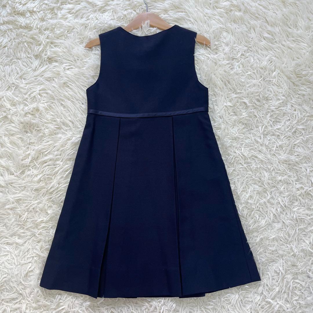 極美品✨ファミリア 115アンサンブルスーツ3点　受験通塾近年購入ネイビー120