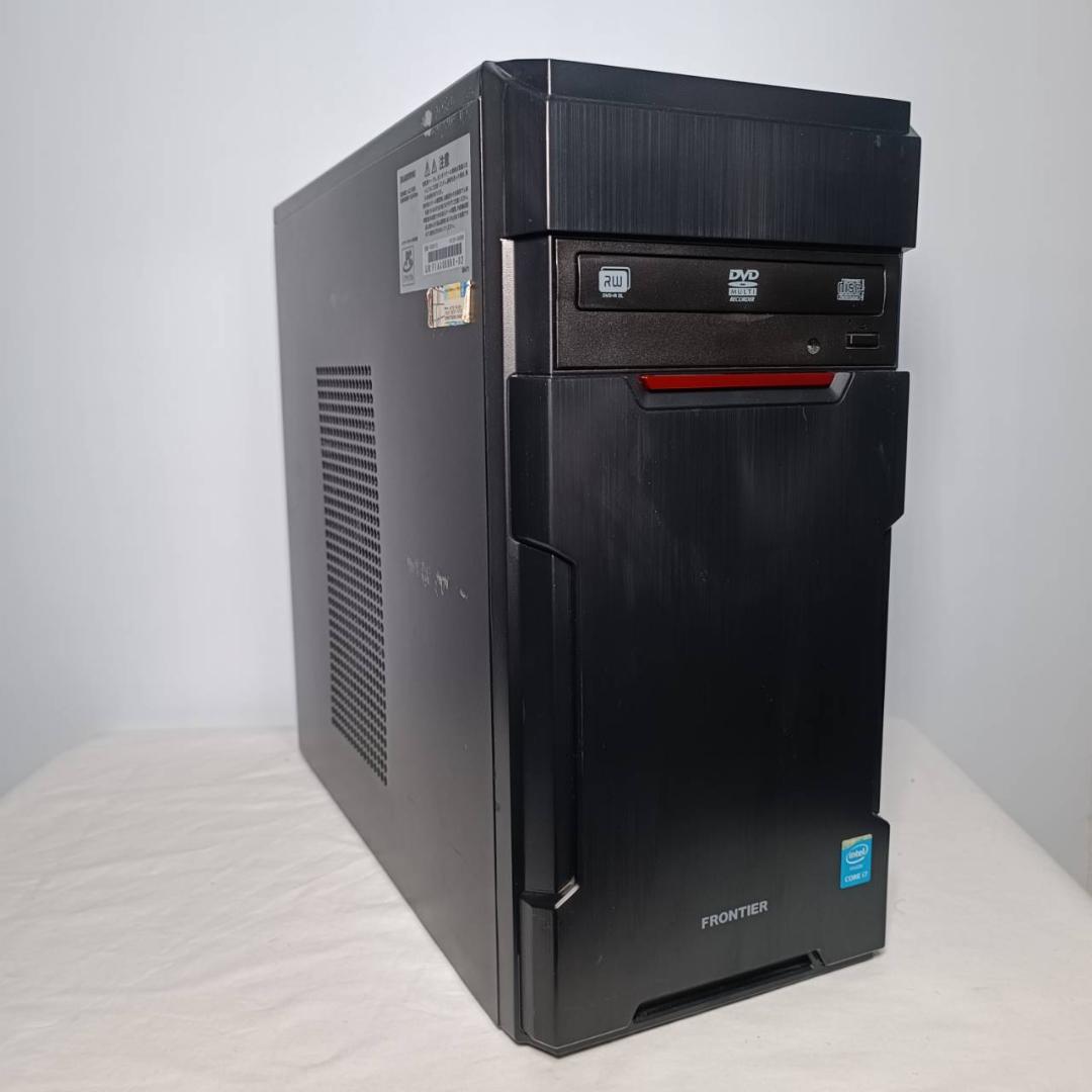 【激安ゲーミングPCフルセット】i7 快適動作！Office搭載 フロンティア