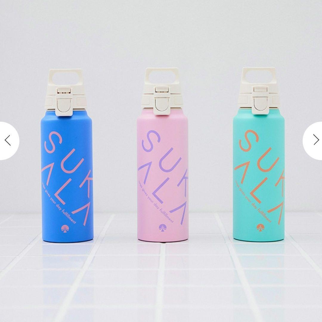 【大人気】新品未使用（SUKALA×SIGG）ワイドマウスボトル タフィーピンク