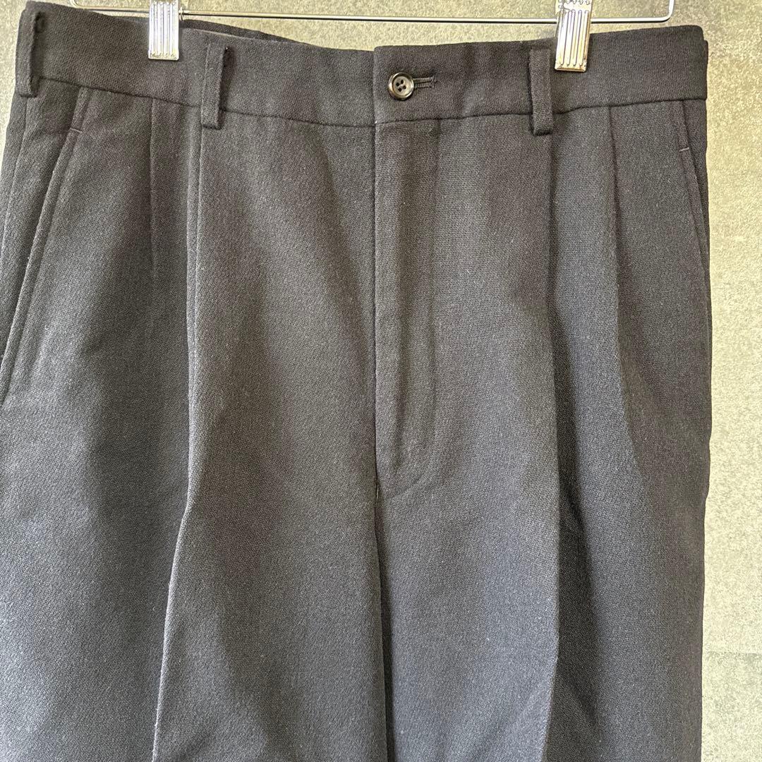 COMME des GARCONS HOMME ツータックパンツ ブラック　M