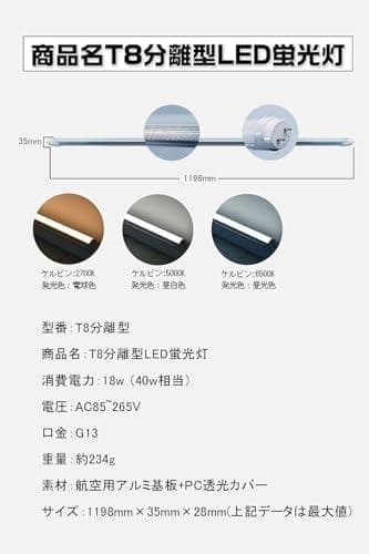 【HIKARI独占販売】 LED蛍光灯 40w形 直管 120cm 2800lA