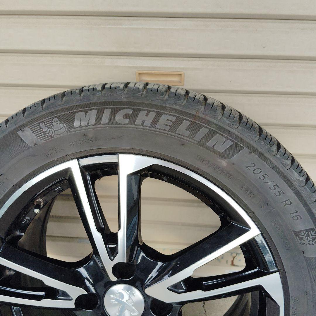 プジョー2008用ホイール＋ミシュランスタッドレス 205/55 R16後２本