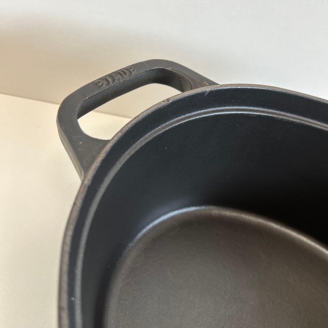 STAUB ストウブ　ピコ　ココット　マット黒　37cm