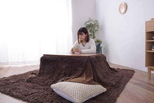 おしゃれ ふかふか 触り心地いい かわいい 暖かい 長方形 こたつ布団 ブラウン