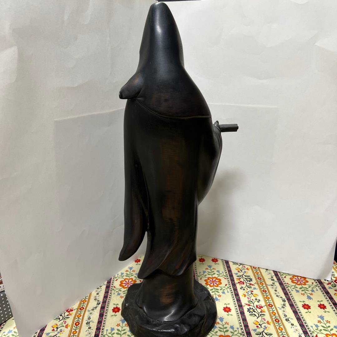 金属工芸品　観音菩薩像　骨董品