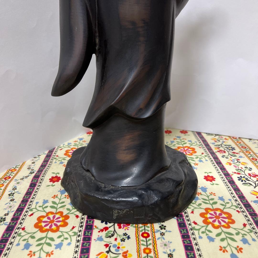 金属工芸品　観音菩薩像　骨董品