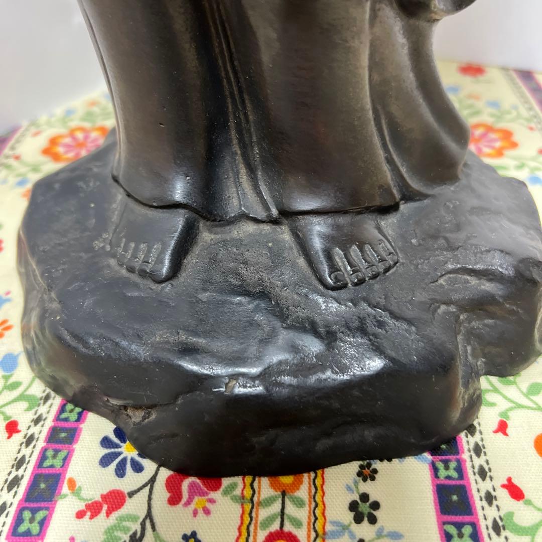 金属工芸品　観音菩薩像　骨董品