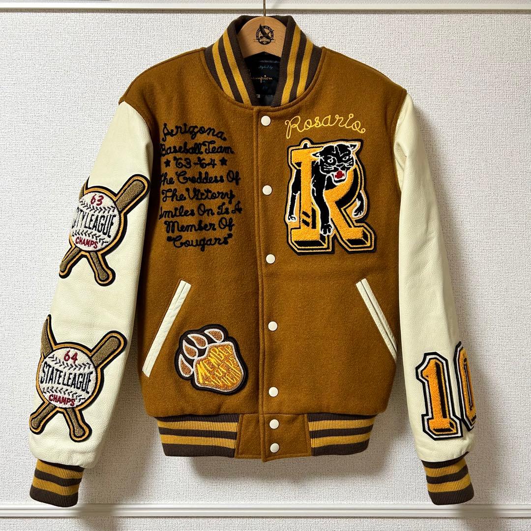 美品＊90s チャンピオン ヘインズ製 フルデコスタジャン 限定200着