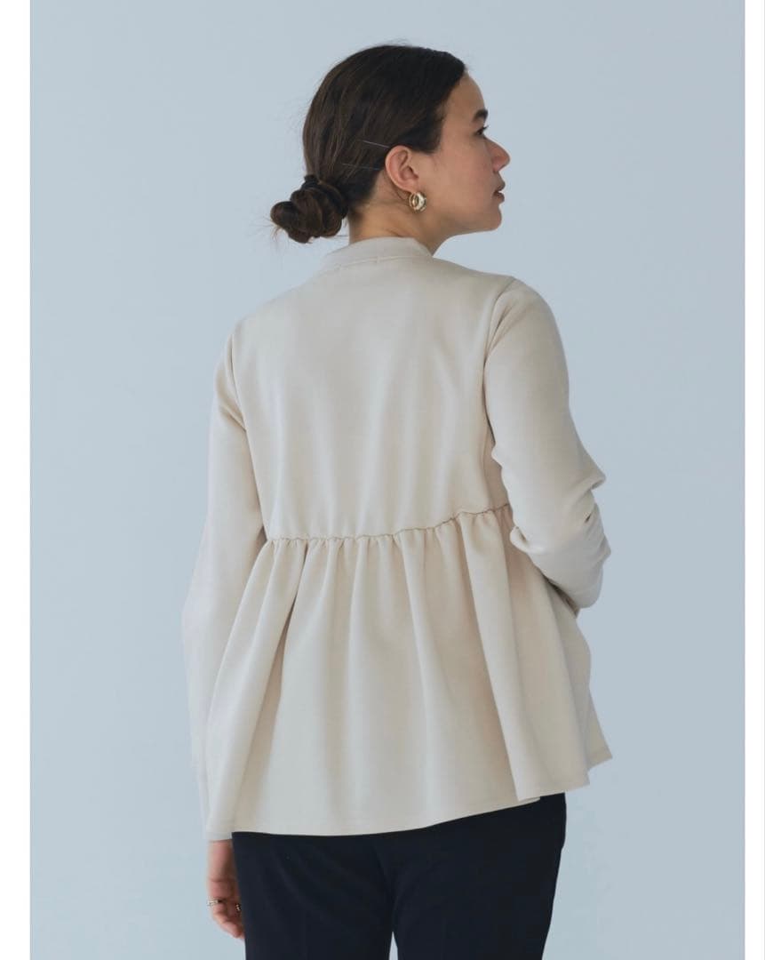 yori 新品タグ付 バックフリルブルゾンカットソー