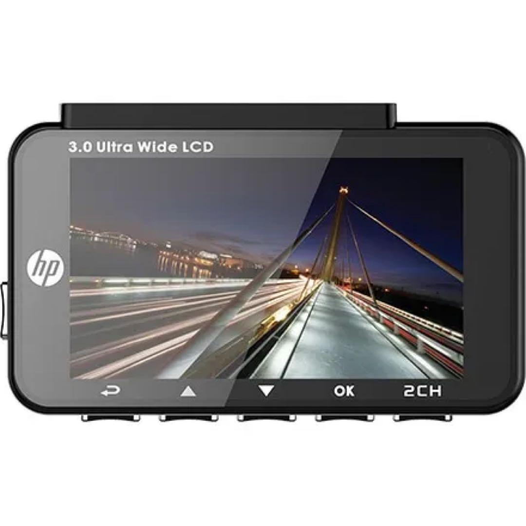 hp ヒューレットパッカード ドライブレコーダー 前後カメラ フロント リア