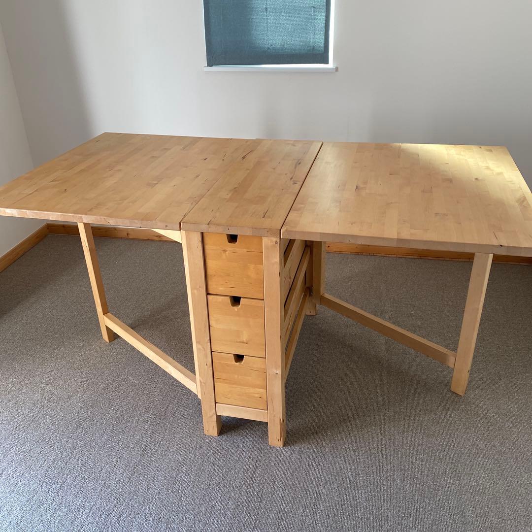 菊池。IKEA ノールデン　バタフライテーブル　NORDEN