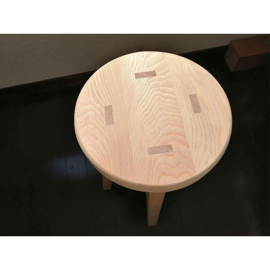 木製スツール　２脚セット　高さ70cm　丸椅子　stool