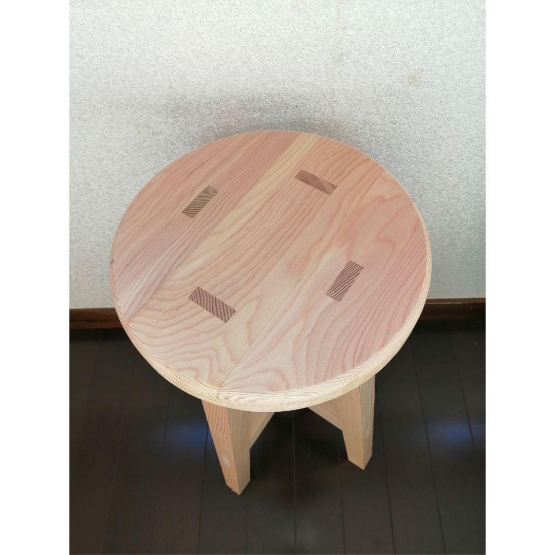 木製スツール　２脚セット　高さ70cm　丸椅子　stool
