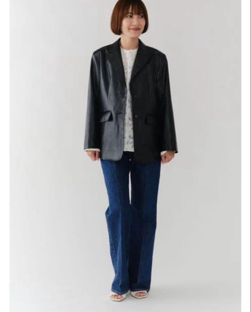 新品【yori】shirocon vintageレザージャケット