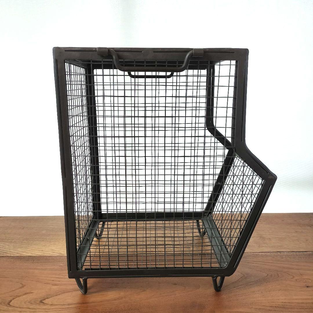 LIFE FURNITURE MESH BOX & TABLE マガジンラック