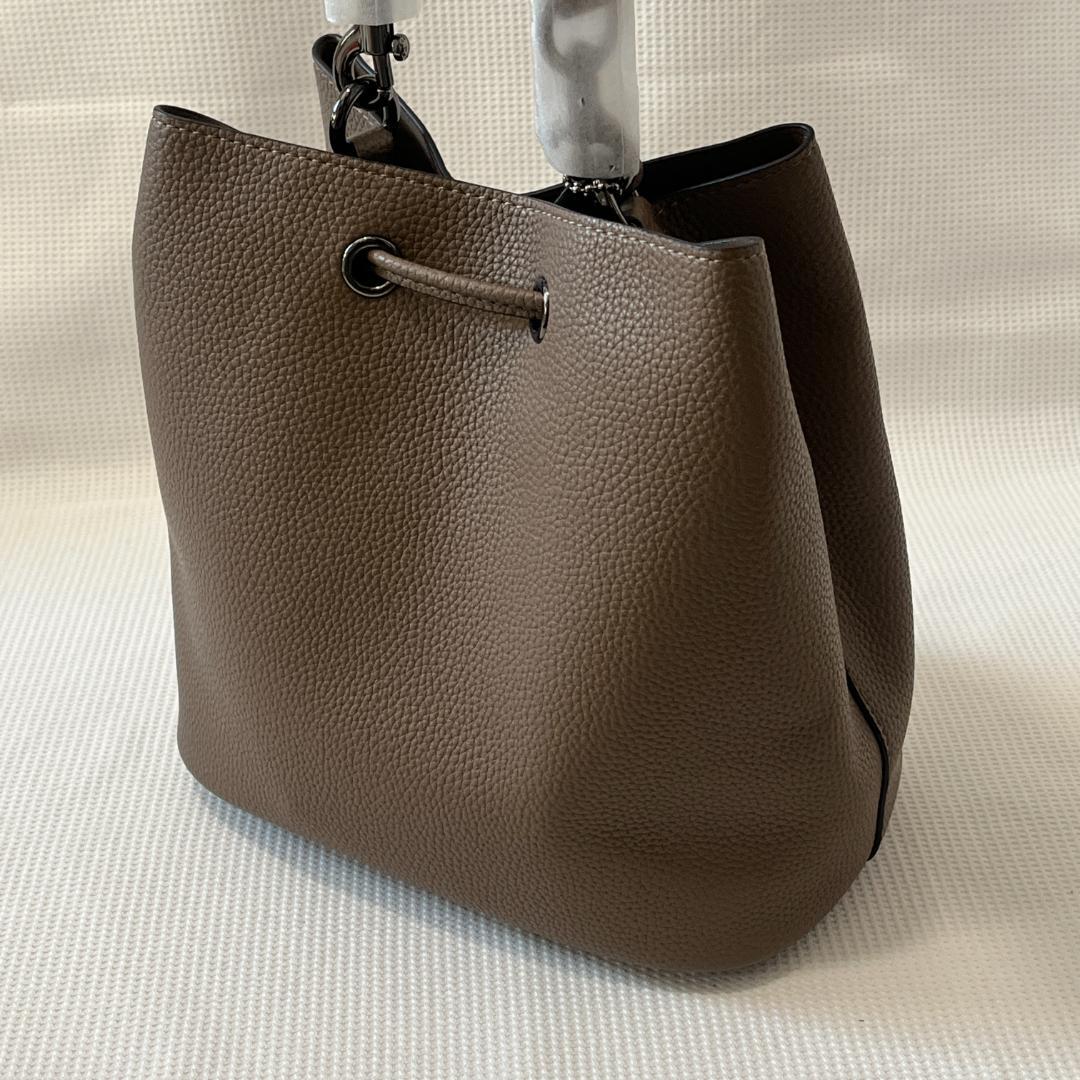 未使用 COACH コーチ ローアン バケット バッグ ブラウン 茶 人気