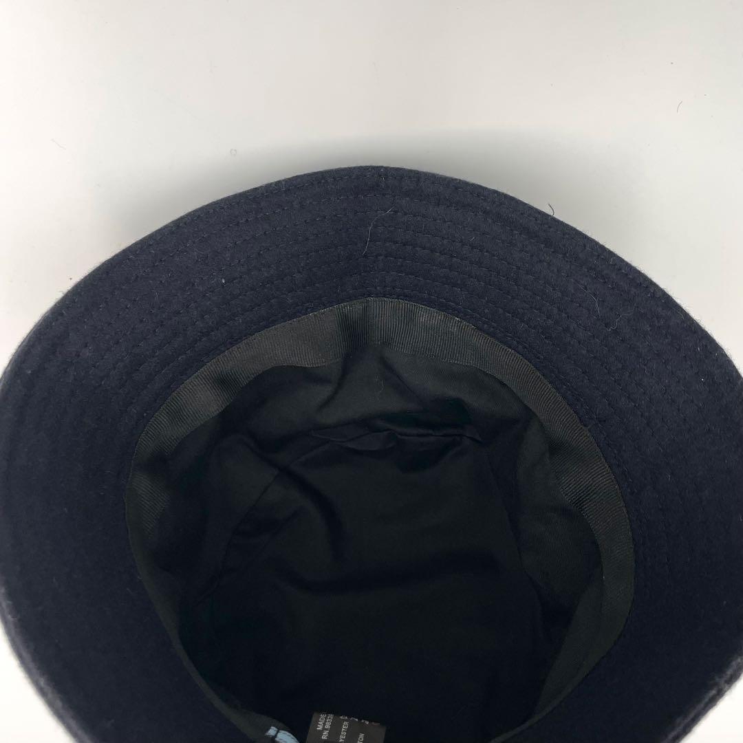 PRADA プラダ　バゲットハット　三角ロゴ　ダークネイビー　ユニセックス　M