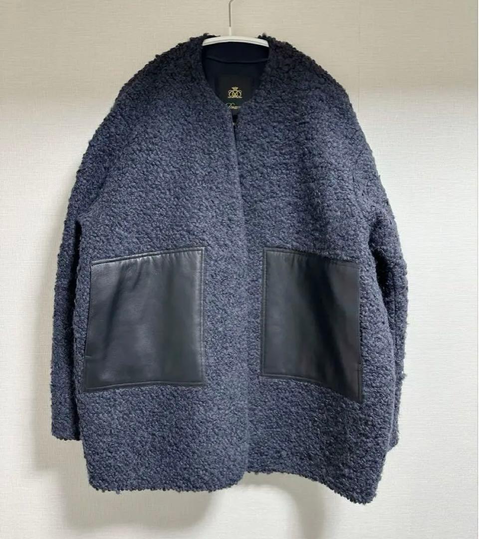 drawer レザーポケットジャケットコート　新品