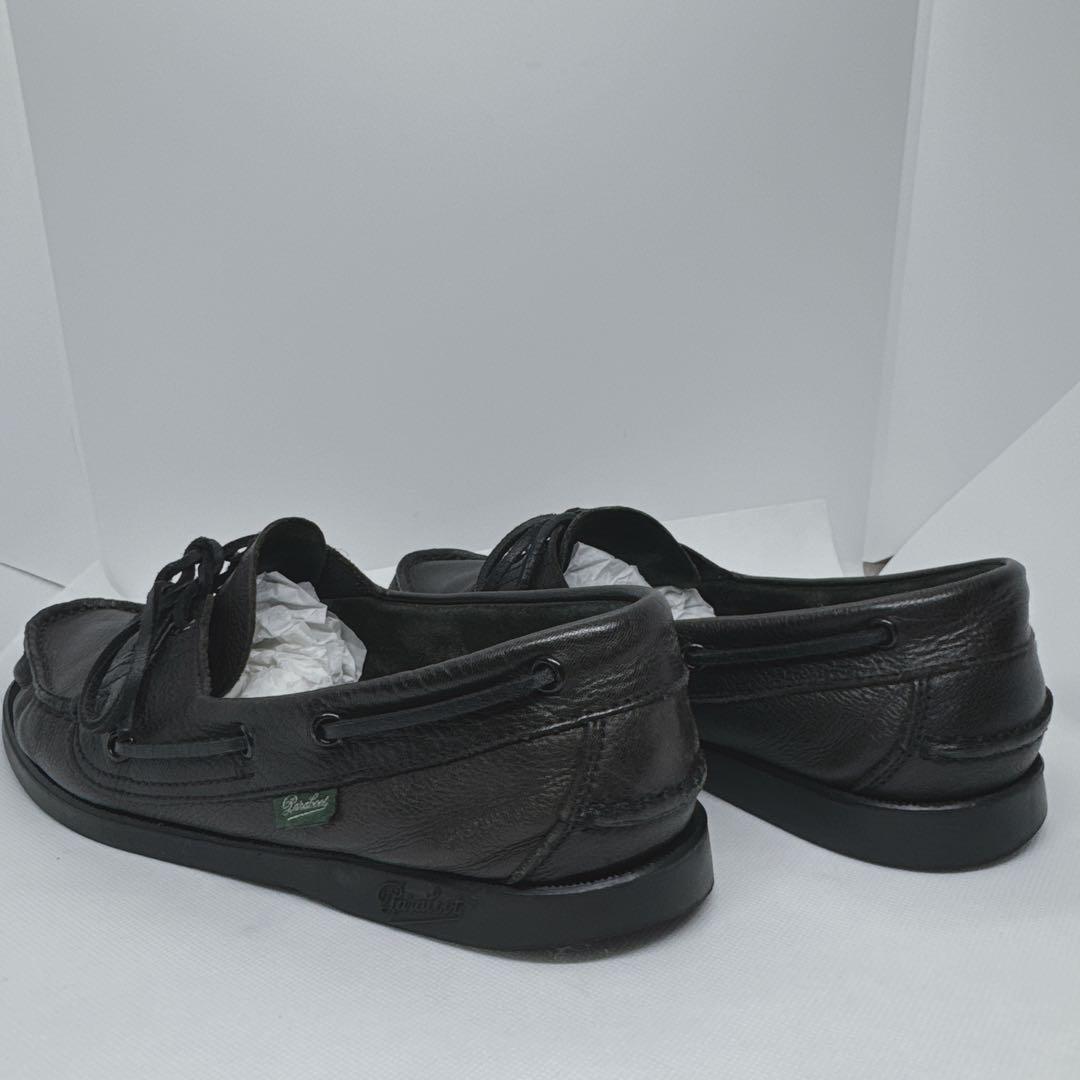 美品 Paraboot BARTH MARINE 7 黒 CERF 鹿革