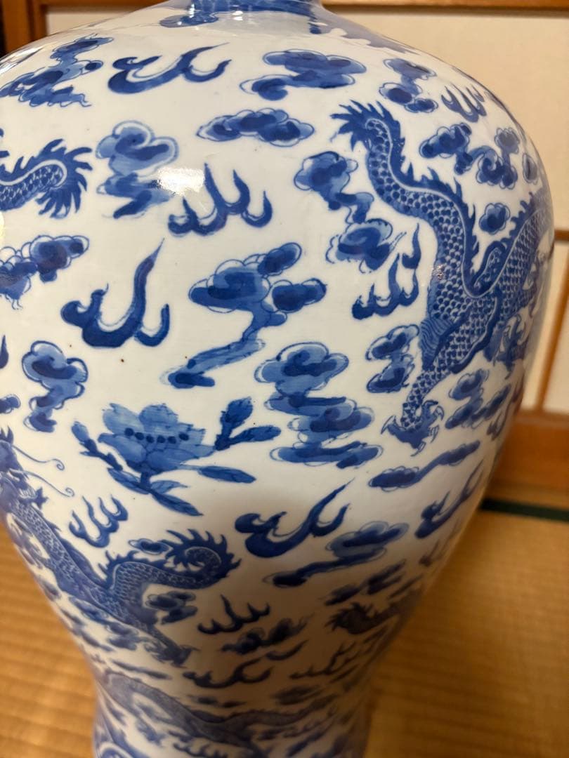 壺　置物　龍