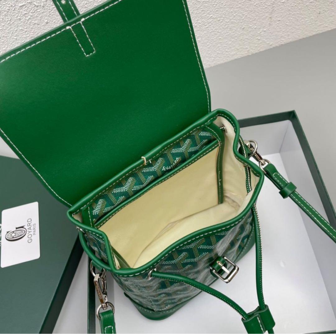 か*ん様 GOYARD ゴヤール ミニトートバッグ ショルダー付き グリーン