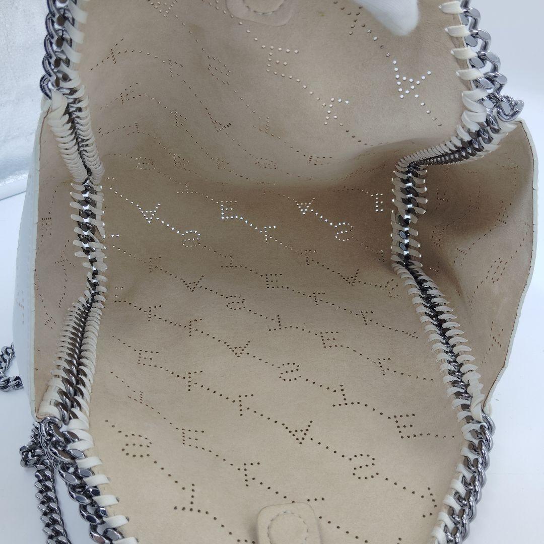 美品 ステラマッカートニー ショルダーバッグ 2way モノグラム 総柄 白