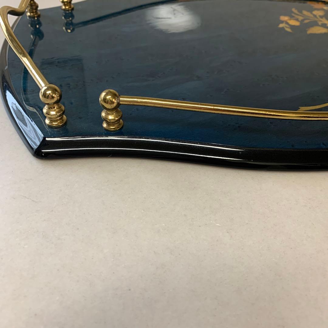 イタリア製　象嵌トレー