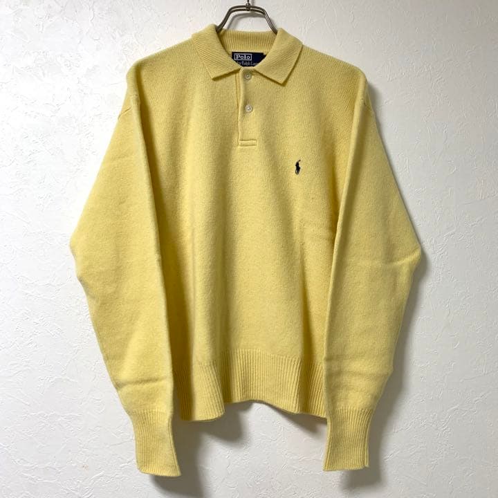Ralph Lauren ラルフローレン ラムウール 襟付きニット セーター