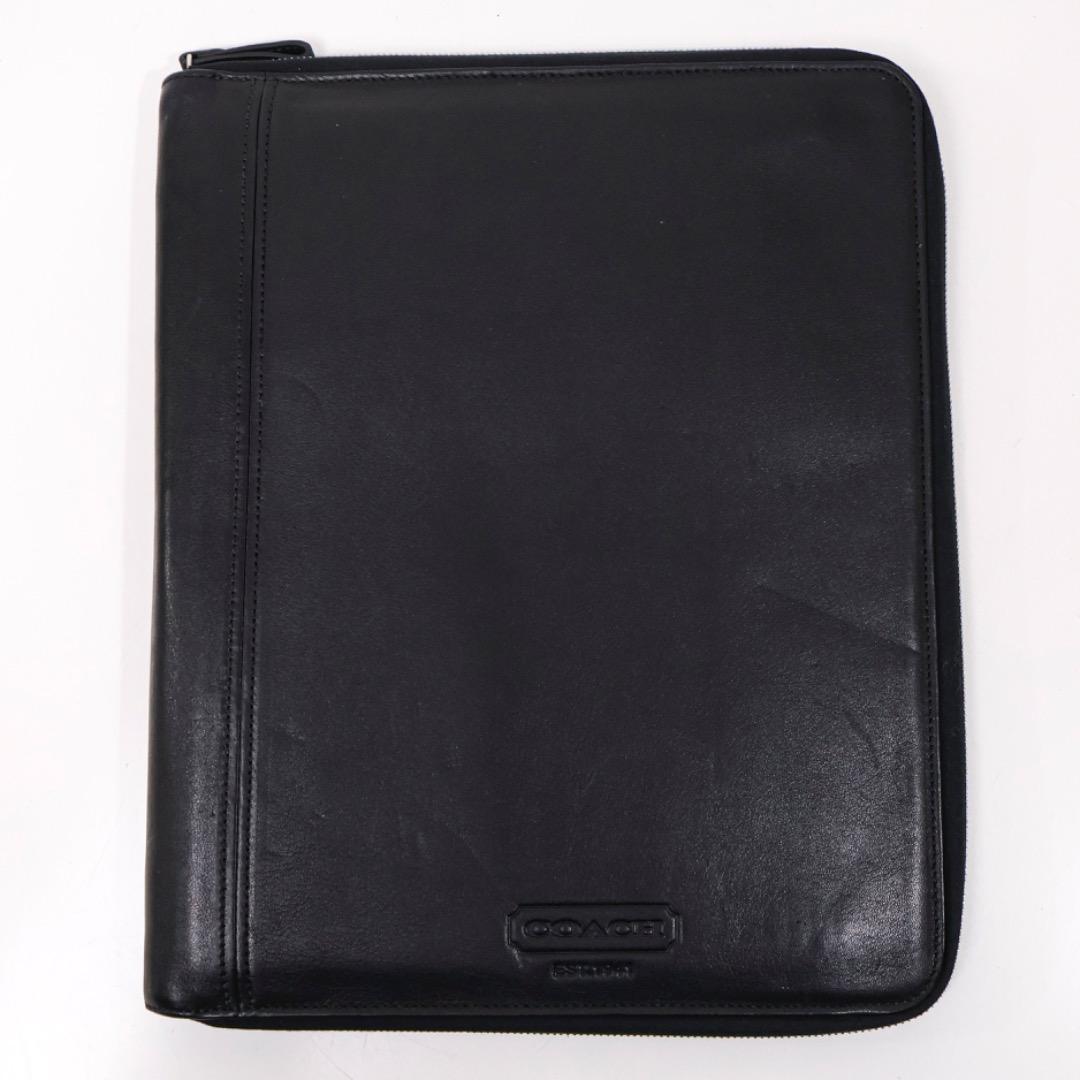 H3749-32◾️オールドコーチ　レザー　マルチケース　レザーバインダー　A４