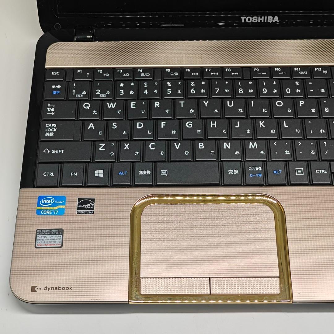 【東芝】T552 高性能i7 SSD256GB 16GB ゴールド ノートPC