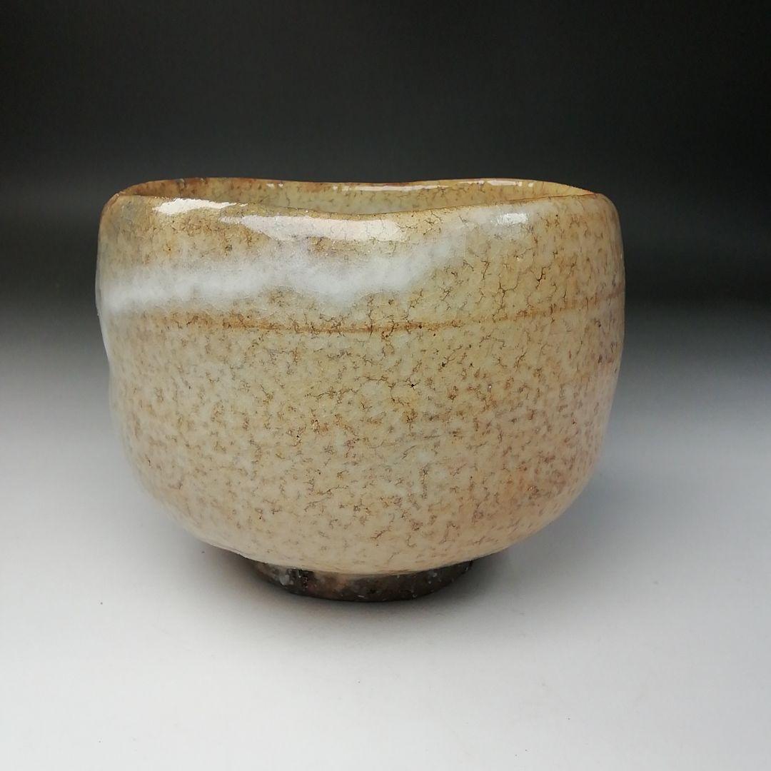 Ｔ２５２　茶碗　『萩茶碗』『野萩庵　丸山陶心』　共箱　抹茶碗　茶道具