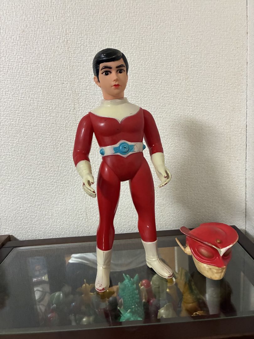 当時物　ブルマァク　レッドマン　面取れソフビ　約30㎝