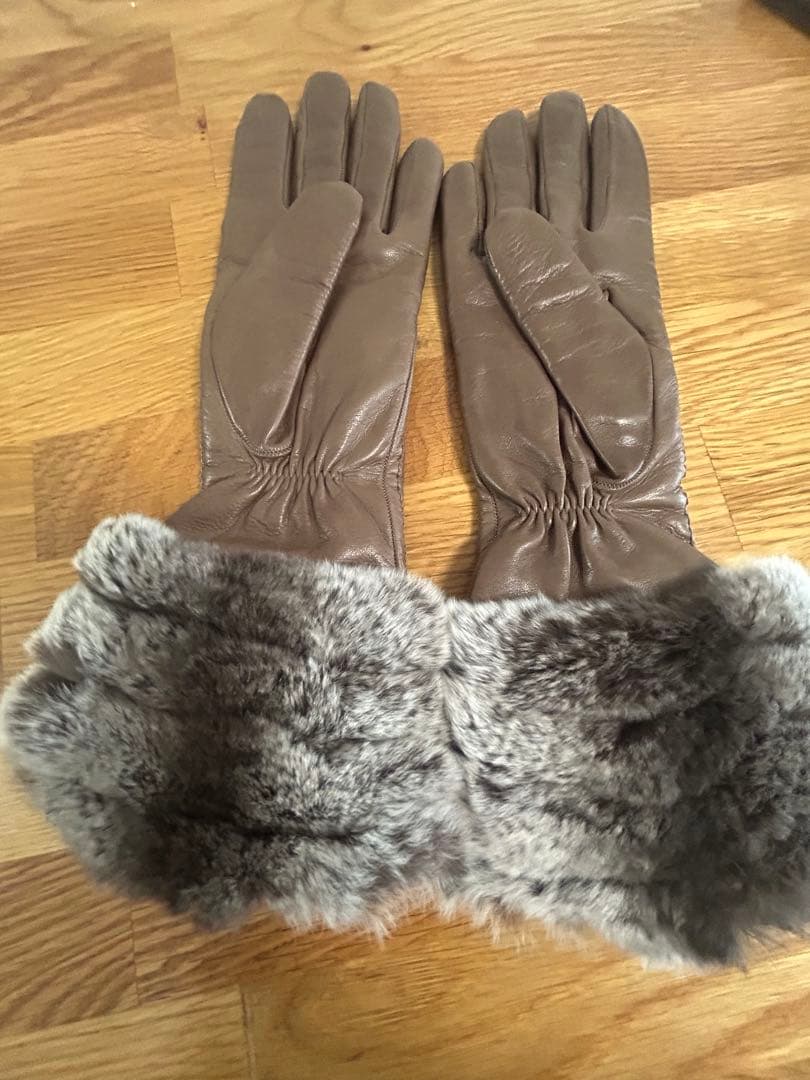 Sermoneta gloves カシミヤ レッキスファー レザーグローブ 手袋