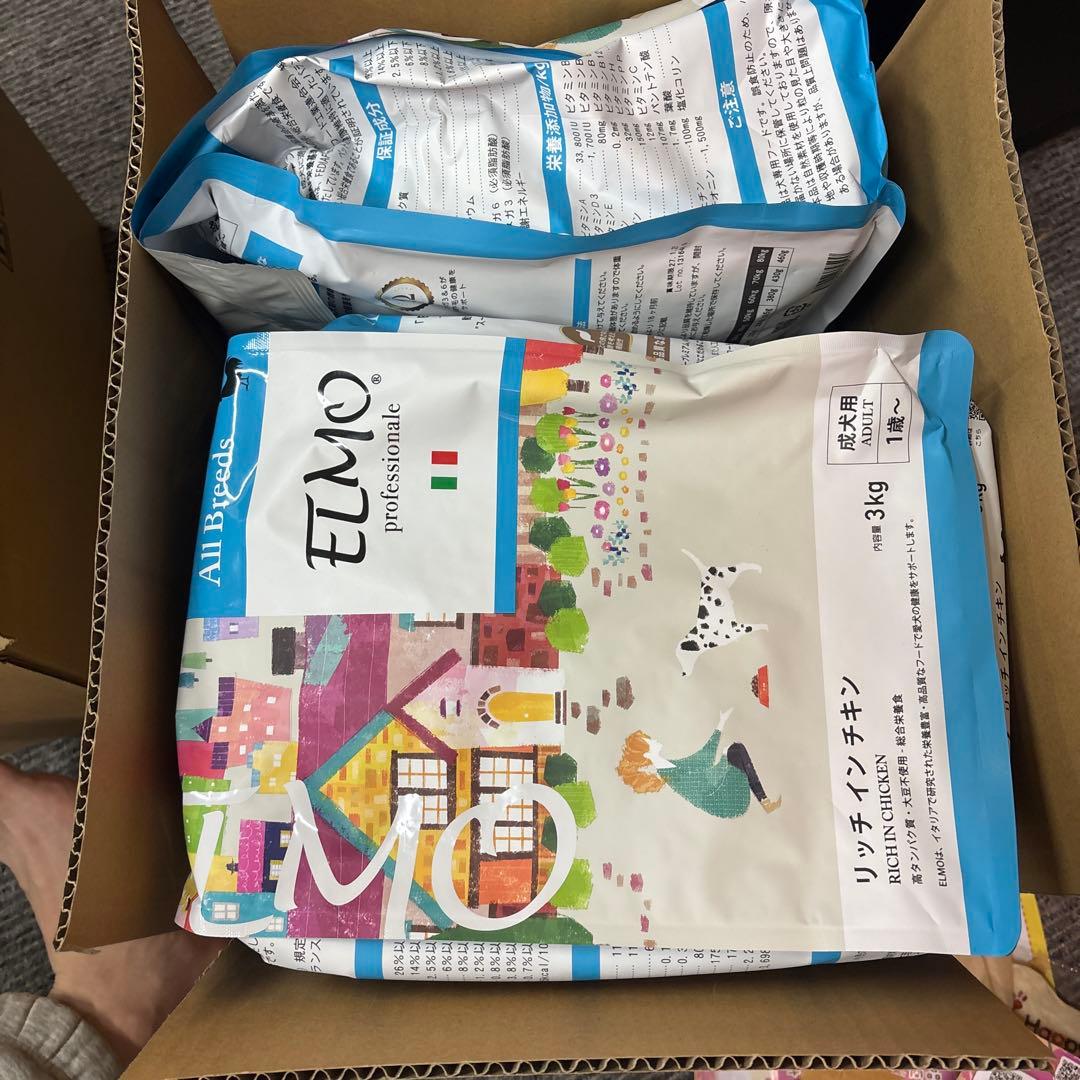 大人気！　ELMOドックフード　3kg*6個　計18kg！