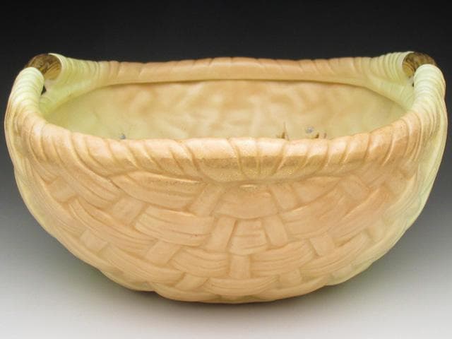 ロイヤルウースター 網笊形草花絵 ボウル 22cm アンティーク 1904年