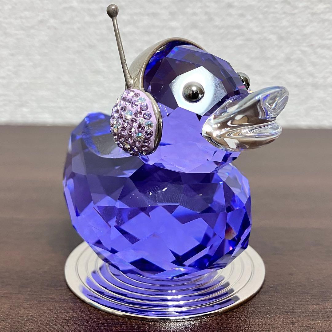 スワロフスキー Happy Duck ハッピーダック DJ パープル