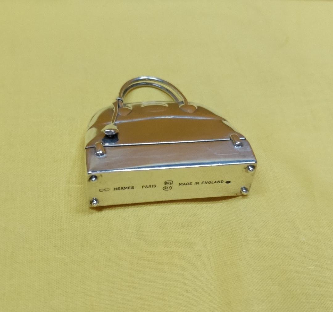 エルメスSV925　　ポリードバックモチーフ　ピルケース　袋リボン付