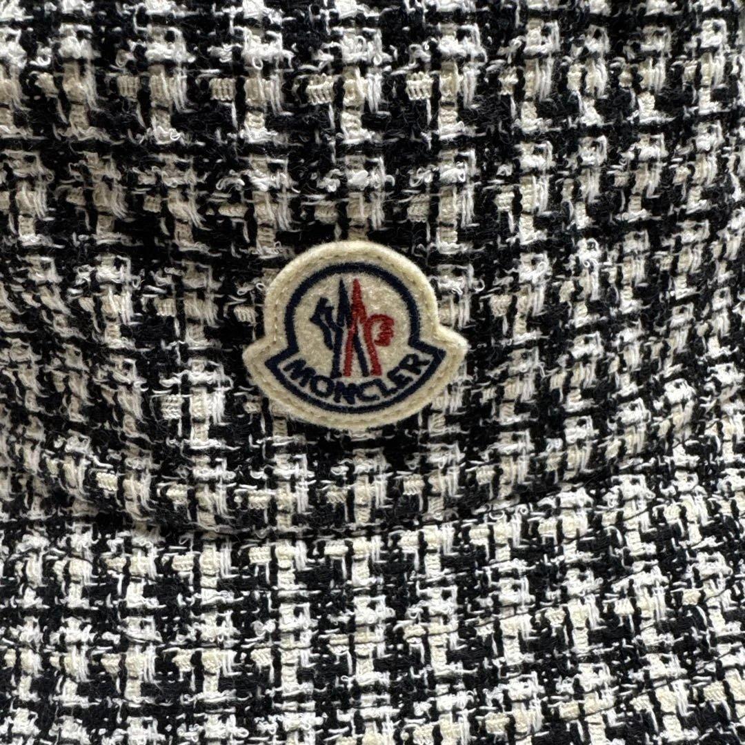 MONCLER チェック柄 バケットハット　Lサイズ