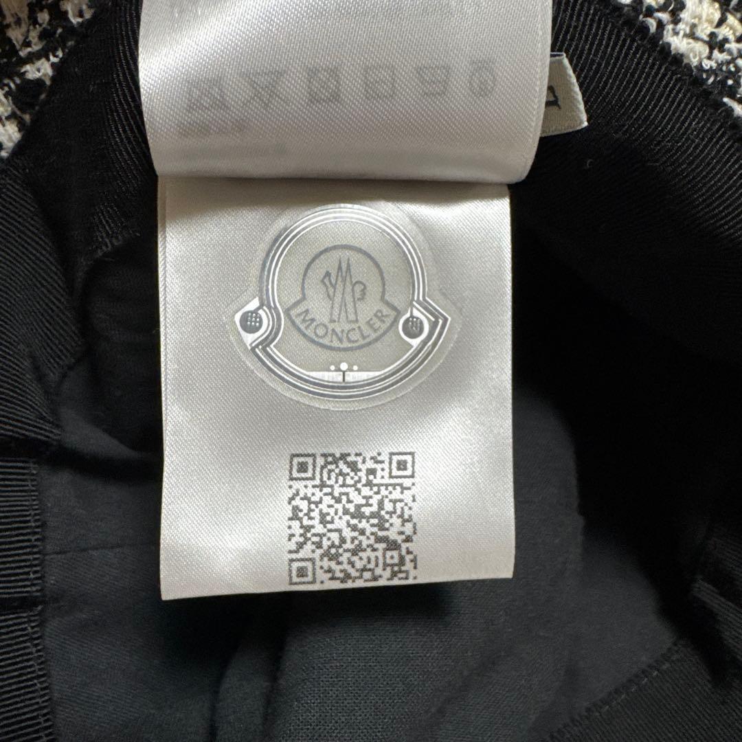 MONCLER チェック柄 バケットハット　Lサイズ