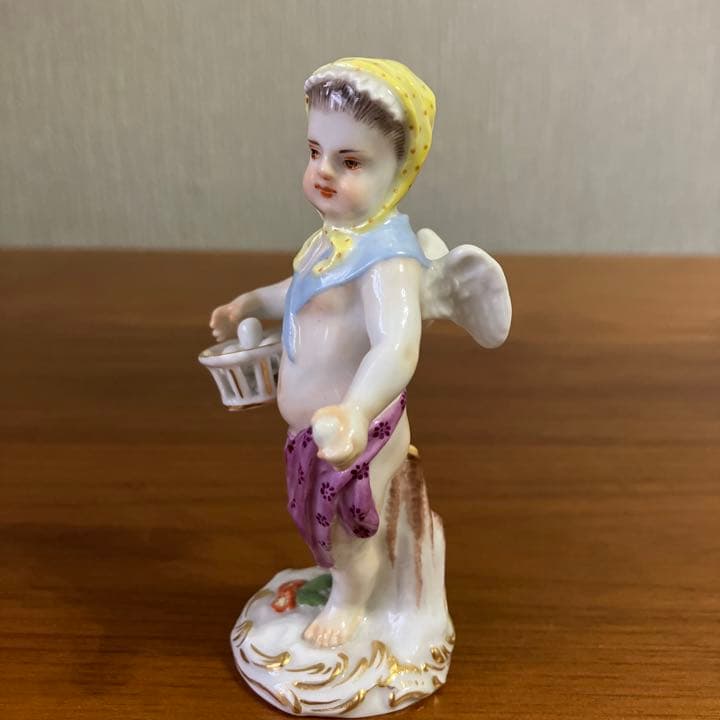 マイセン　陶器人形置物