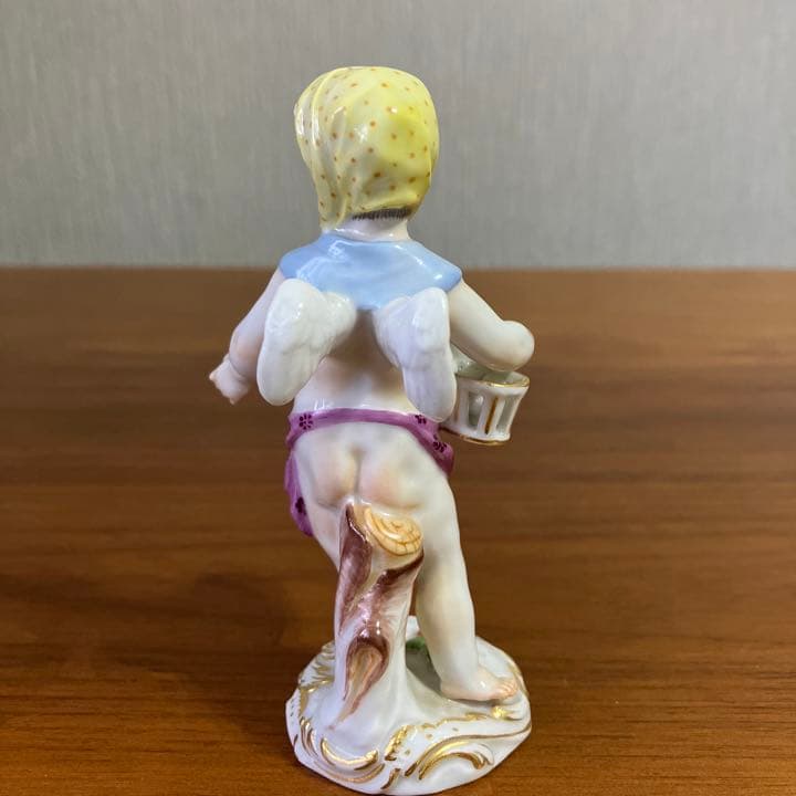 マイセン　陶器人形置物
