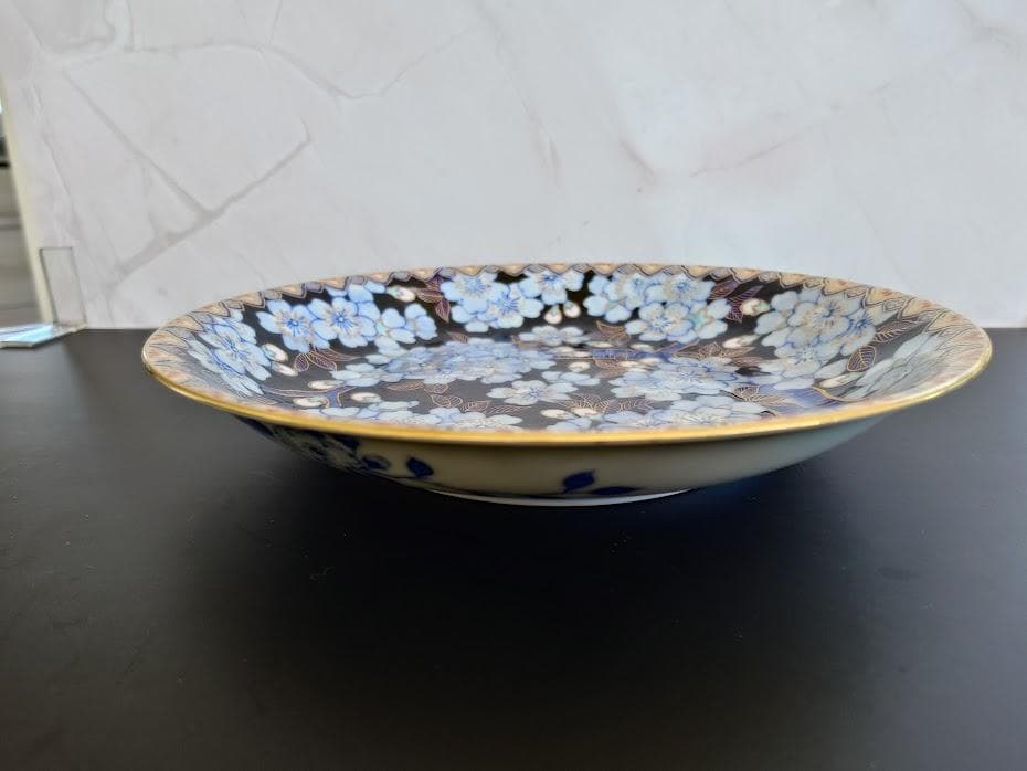深川製磁　金襴桜　中皿　工芸品　2枚