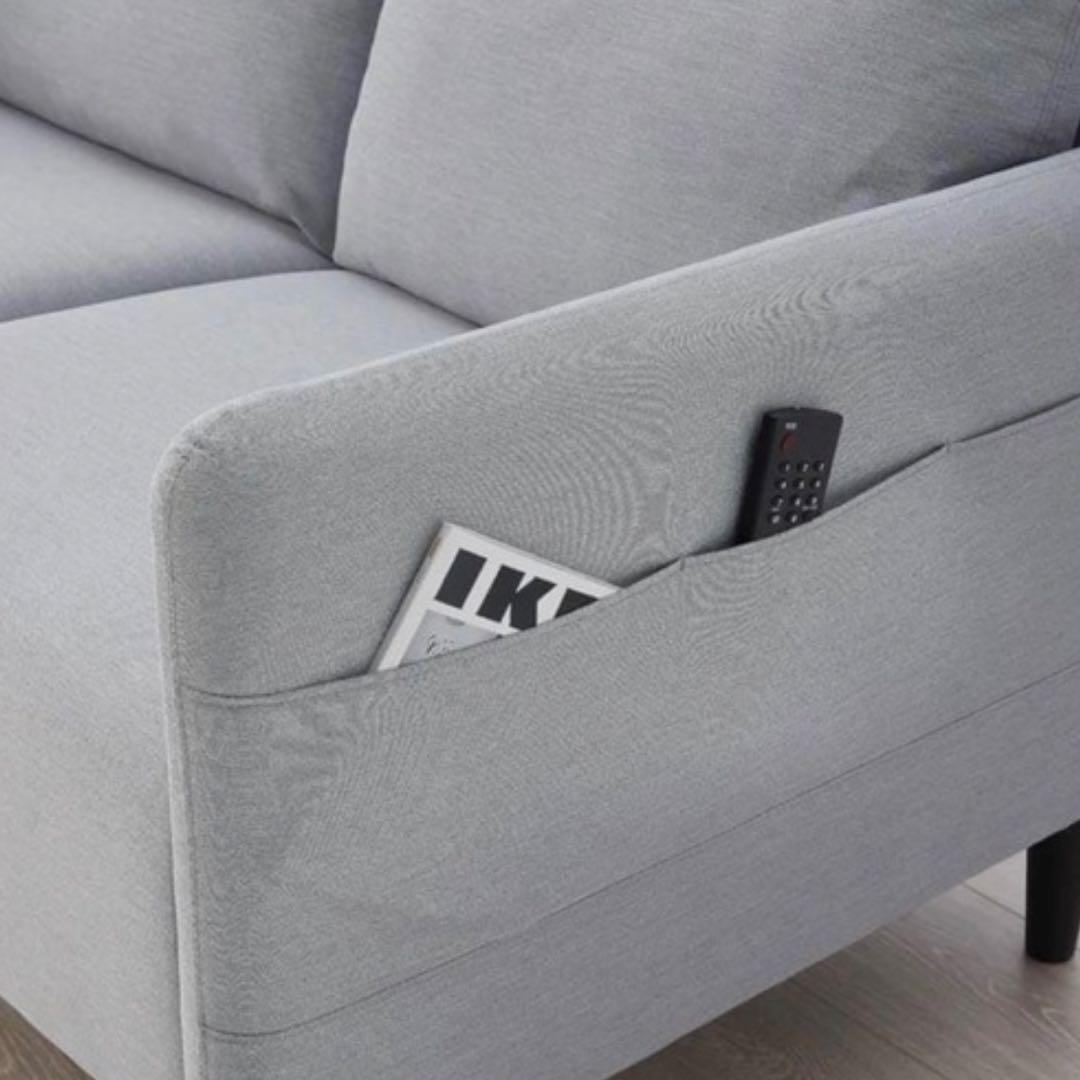 美品！ IKEA アンゲルスビー　ソファー　ライトグレー