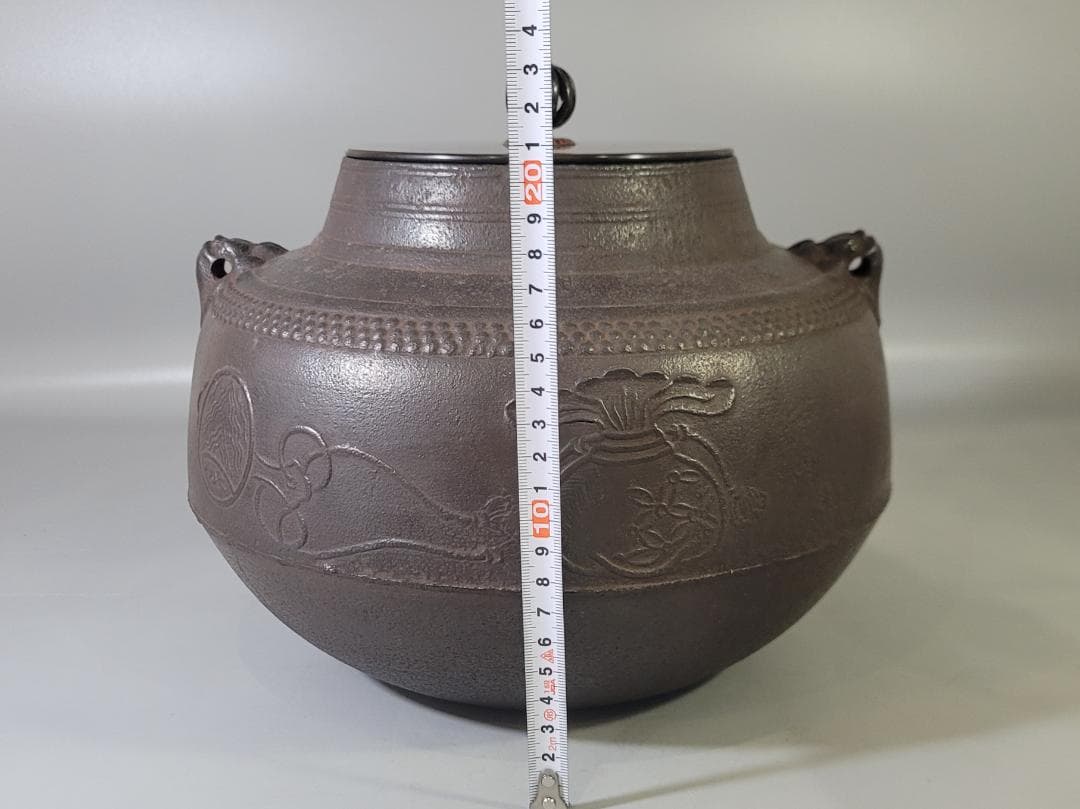DT716 茶道具 天猫作 茶釜 大西書付 時代物